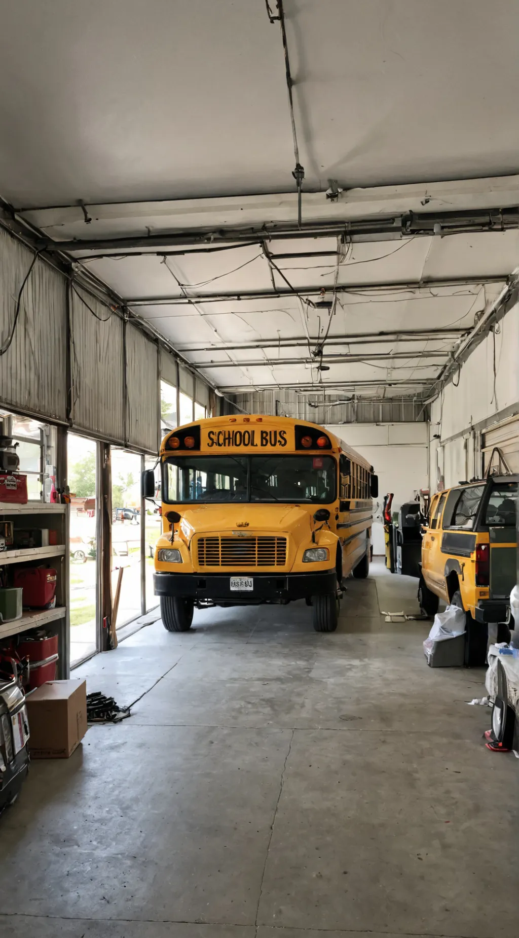 ai character: Bus matience guy background