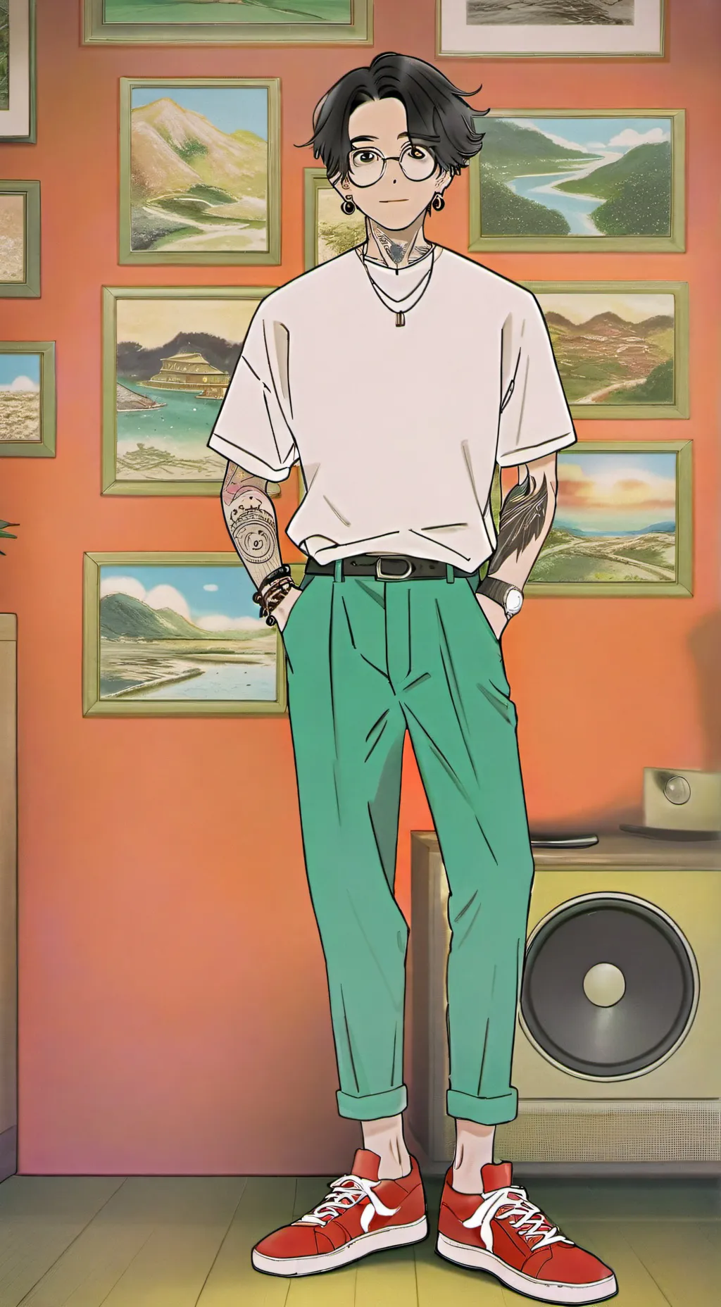 ai character: man background