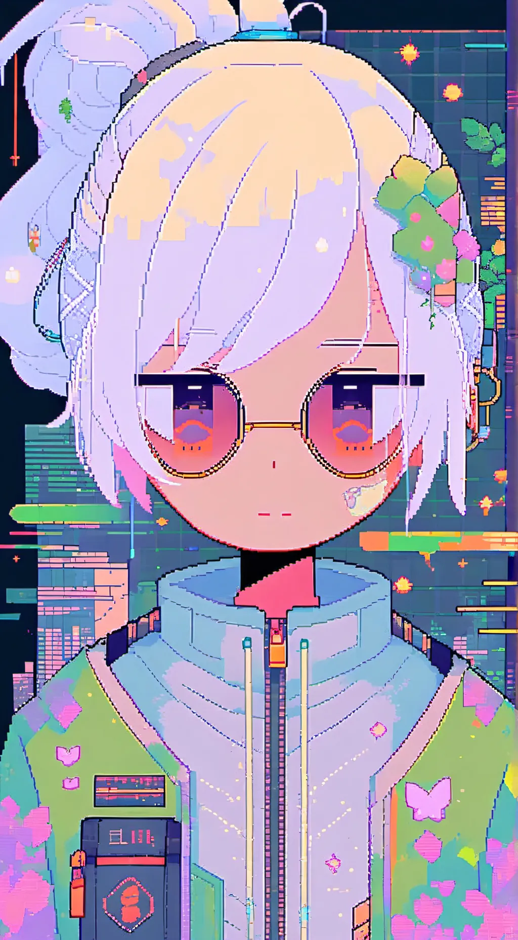 ai character: Rainbow friend￼ background