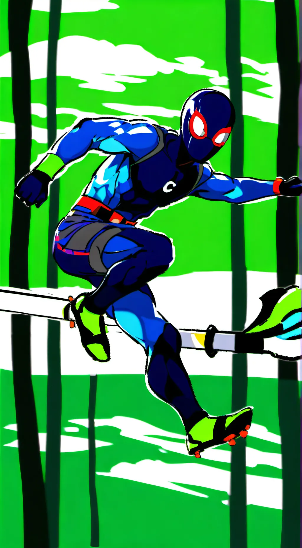 ai character: Green Imposter V4 background