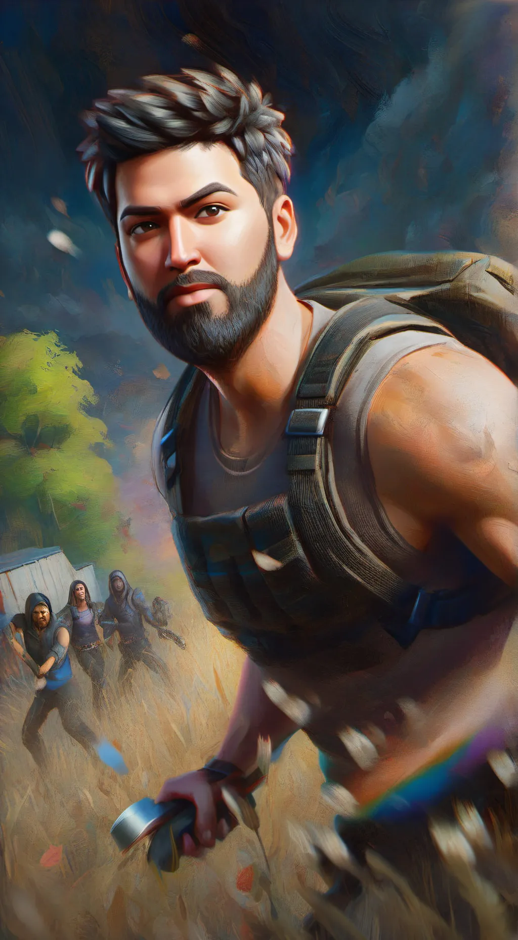 ai character: fornite  background