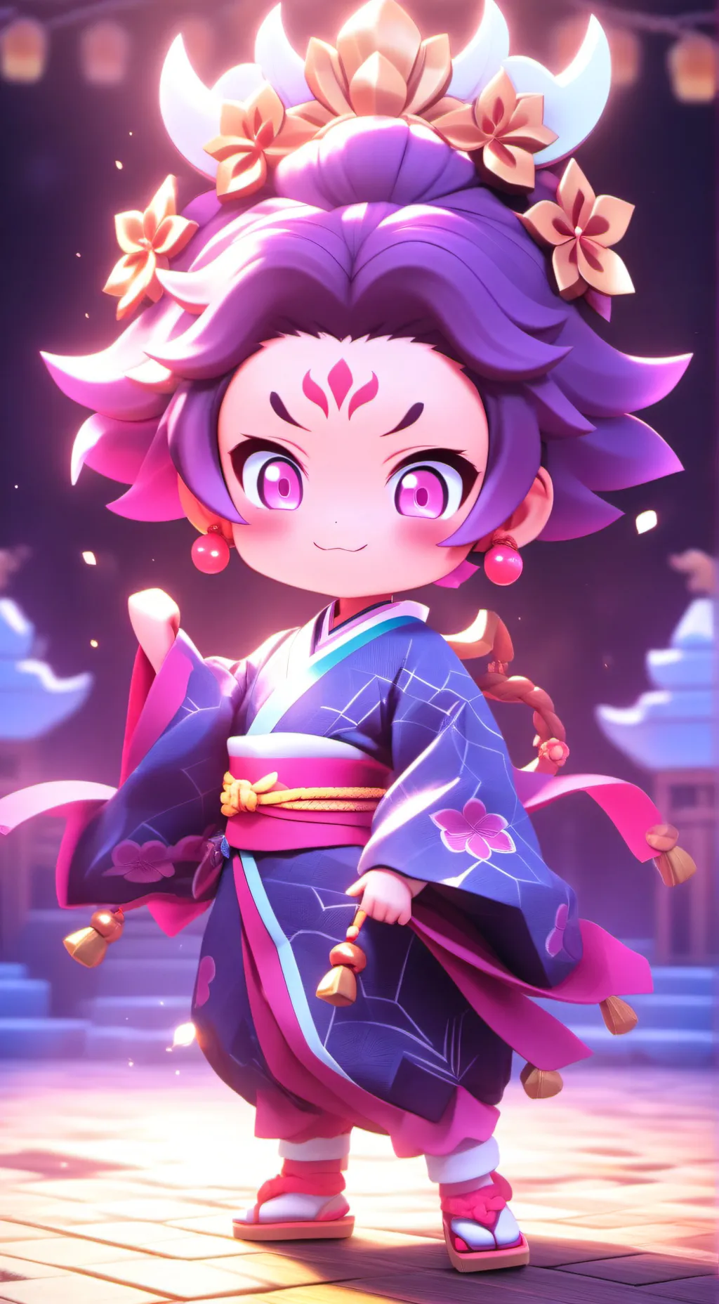 ai character: little cute sukuna background