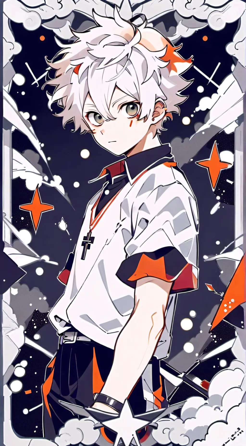 ai character: bakugo Katsuki  background