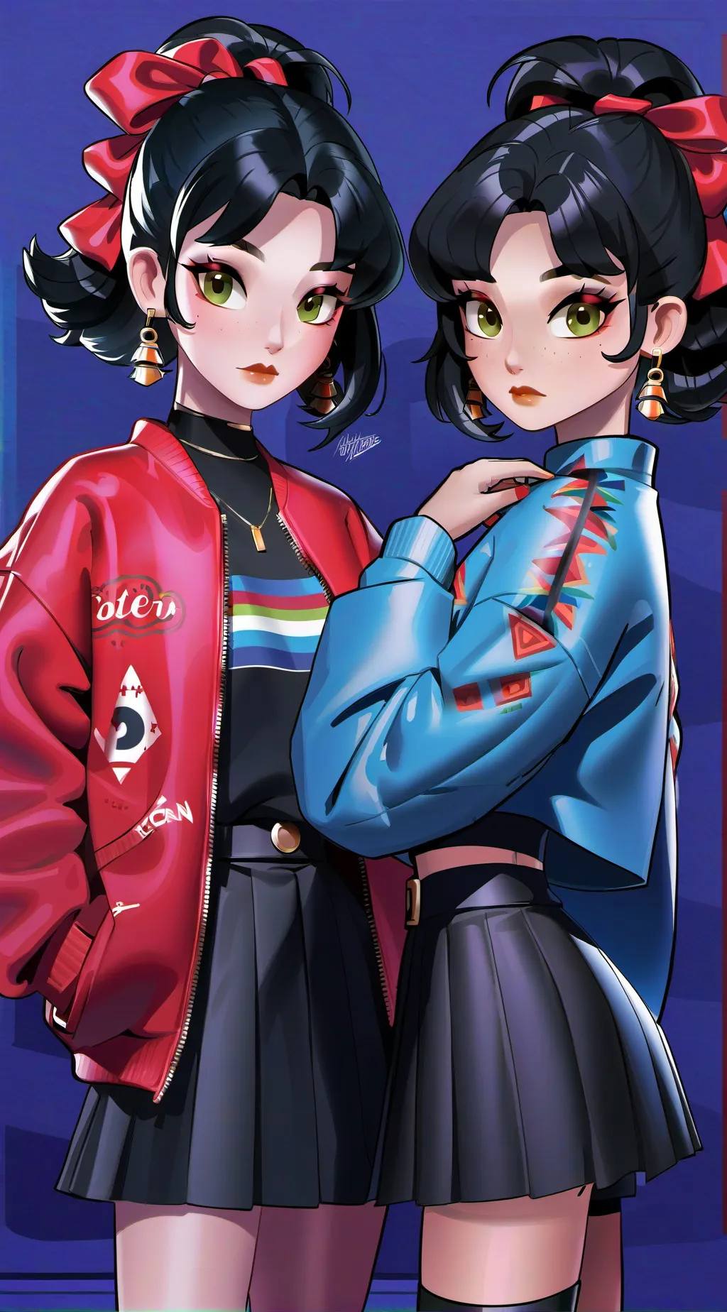 ai character: Melody and May background