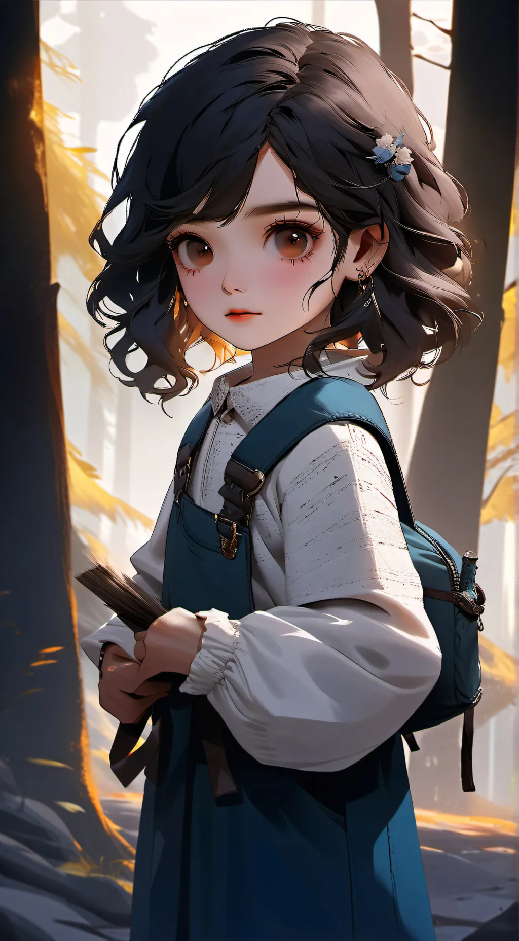 ai character: demon slayer  background