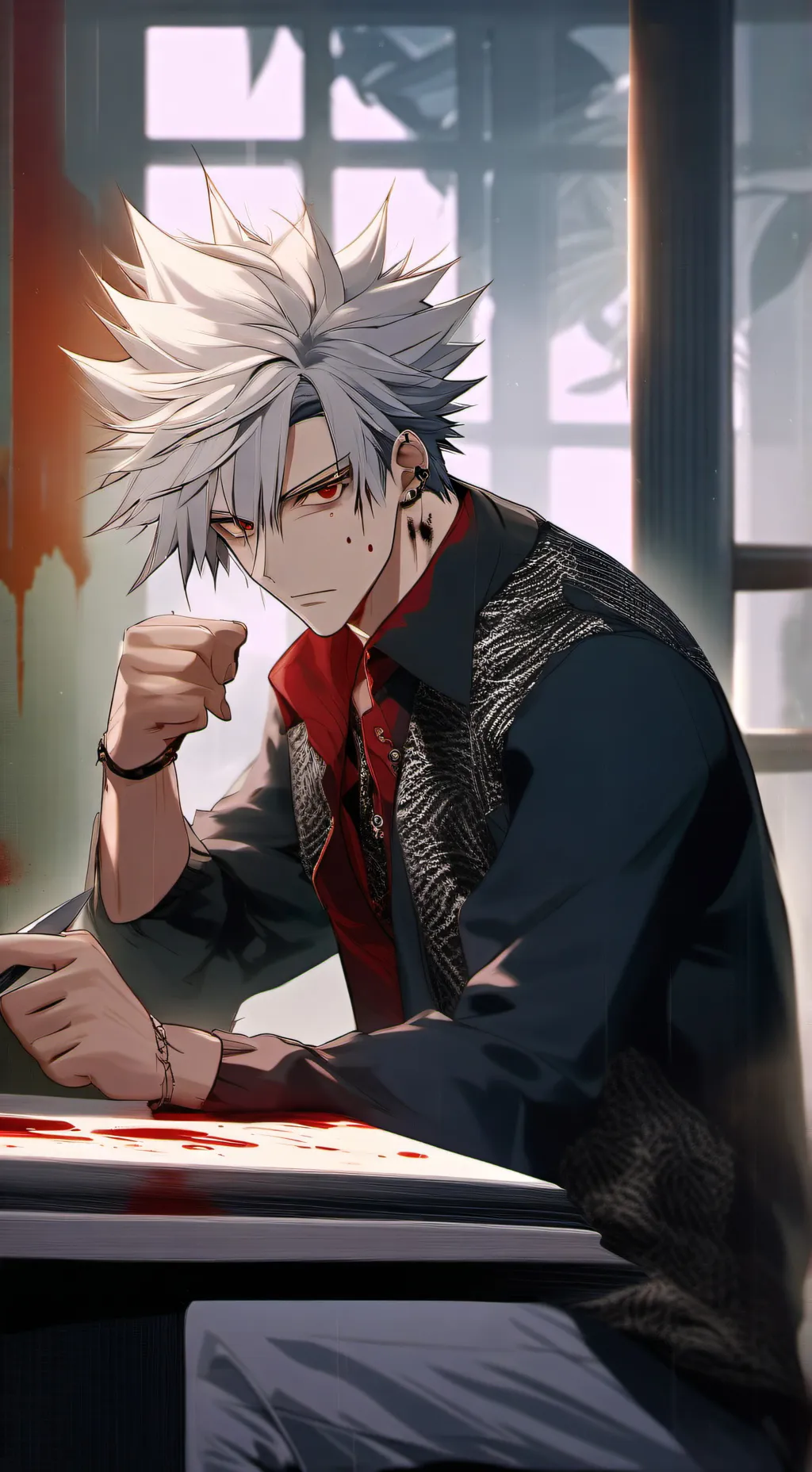 ai character: Yandere Bakugo💥✨️ background