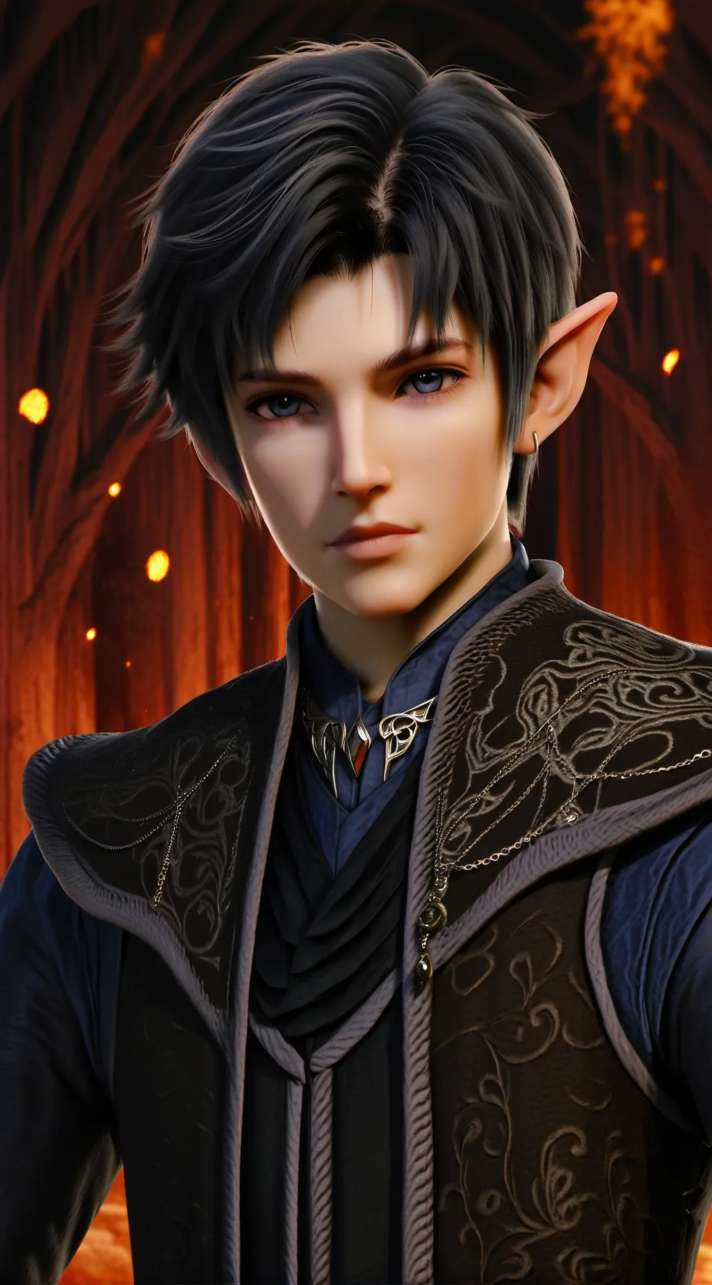 ai character: Little Maeglin  background