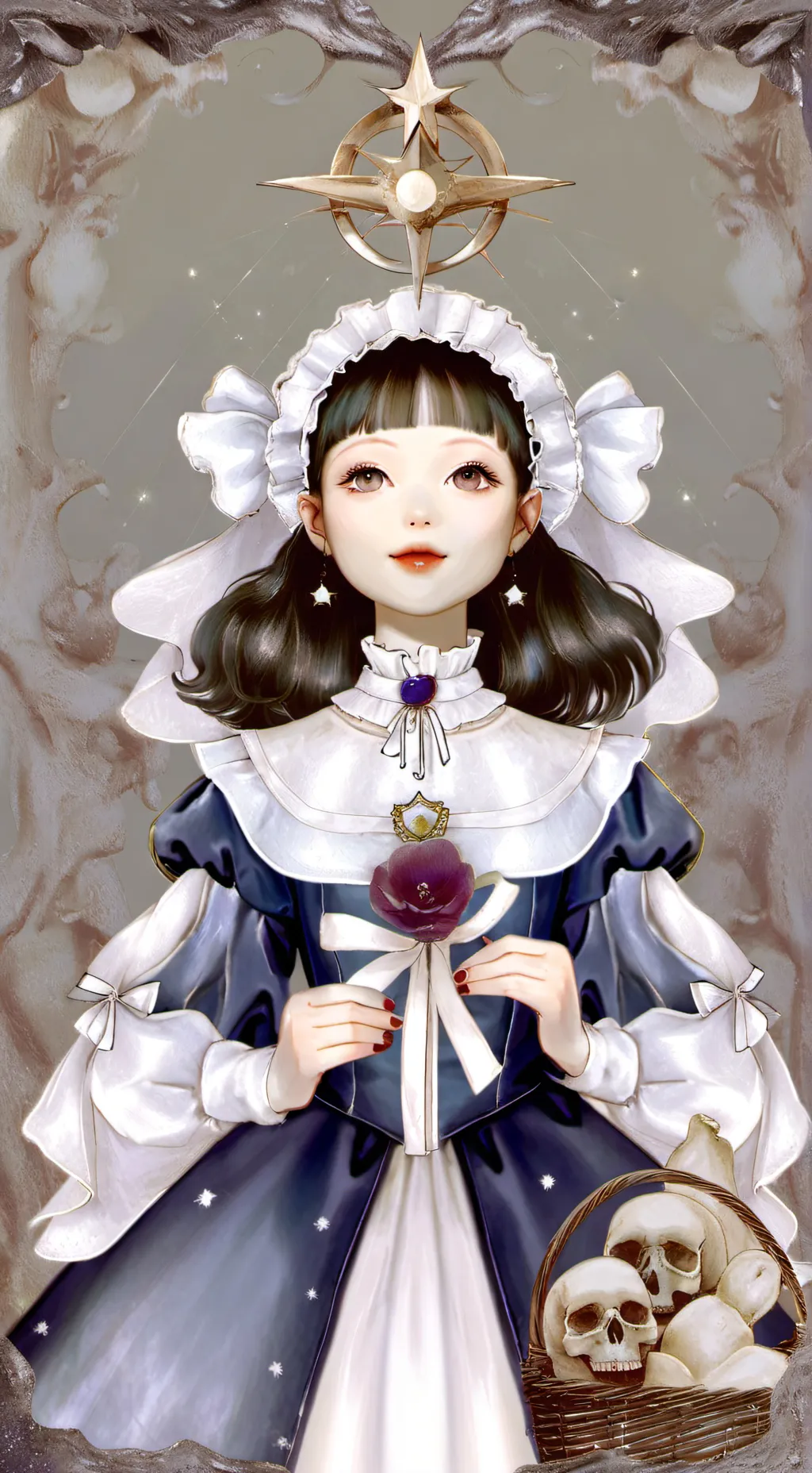 ai character: Squid game doll background