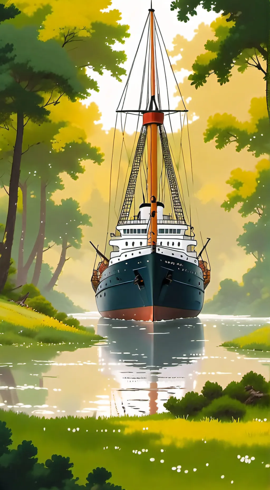 ai character: MS World Discovere background