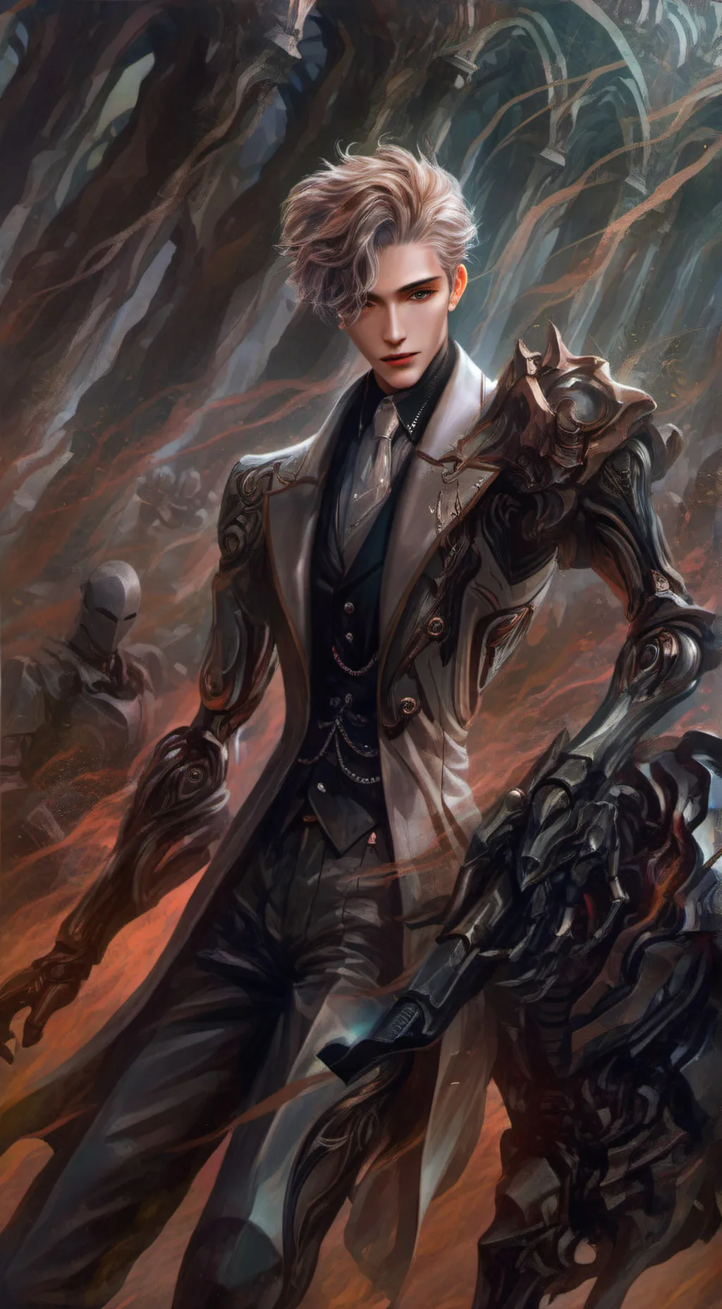 ai character: **Robo-Man background