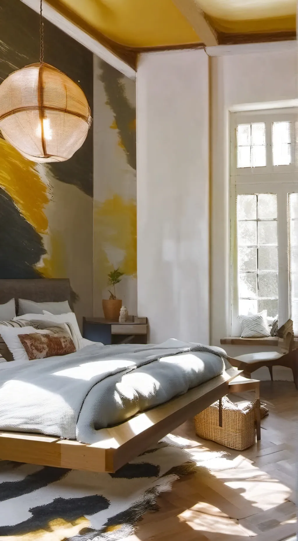 ai character: Sleep over background