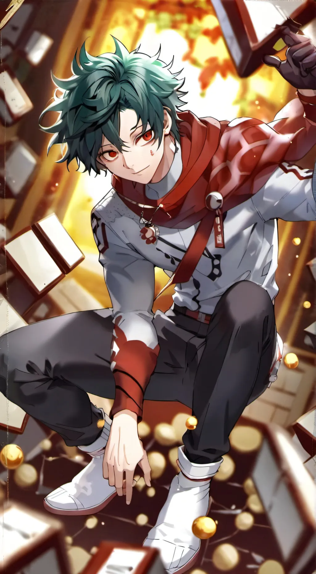 ai character: izuku background