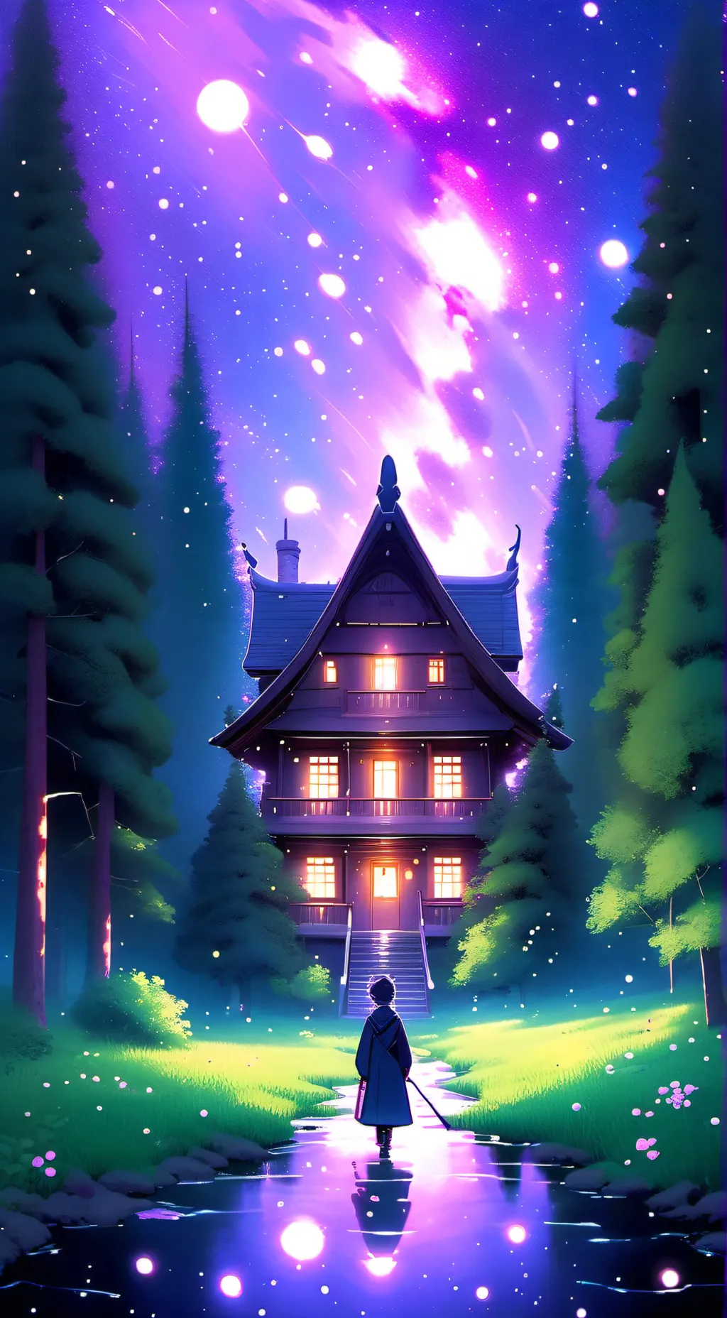 ai character: meme house background