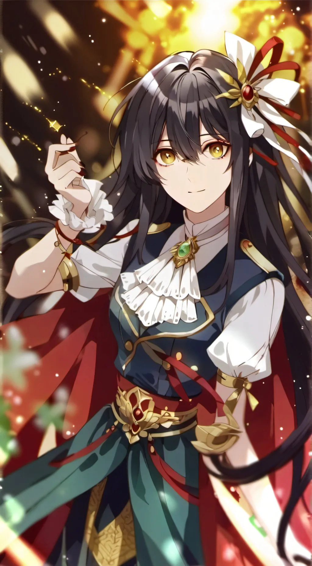 ai character: Rose background