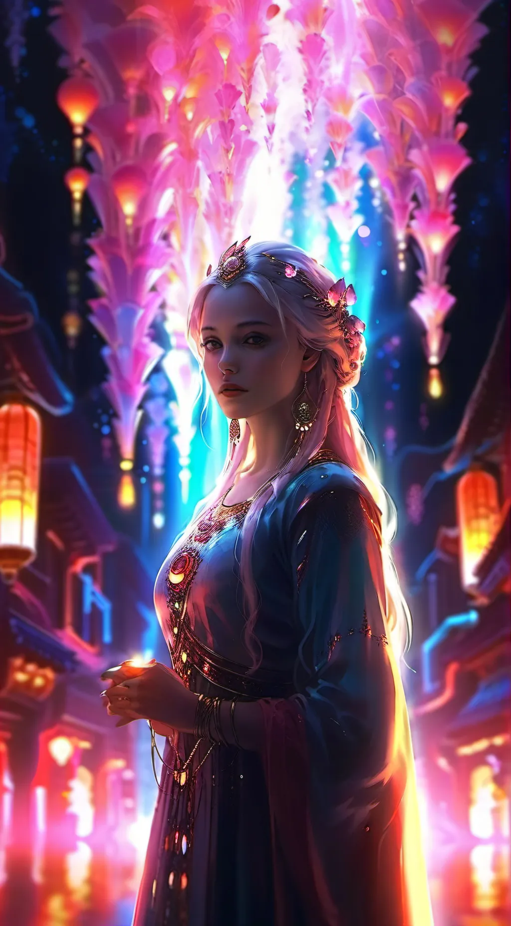 ai character: Lumina background