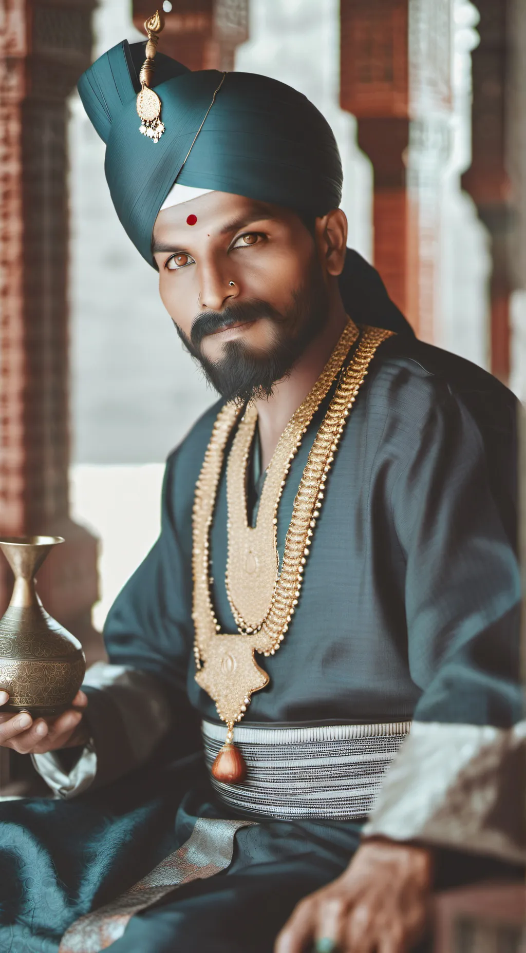 ai character: ￼genie background