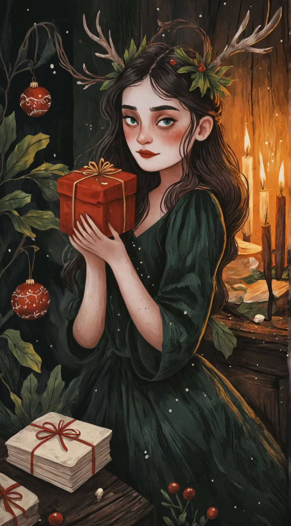 ai character: Mha christmas🎄🎁 background