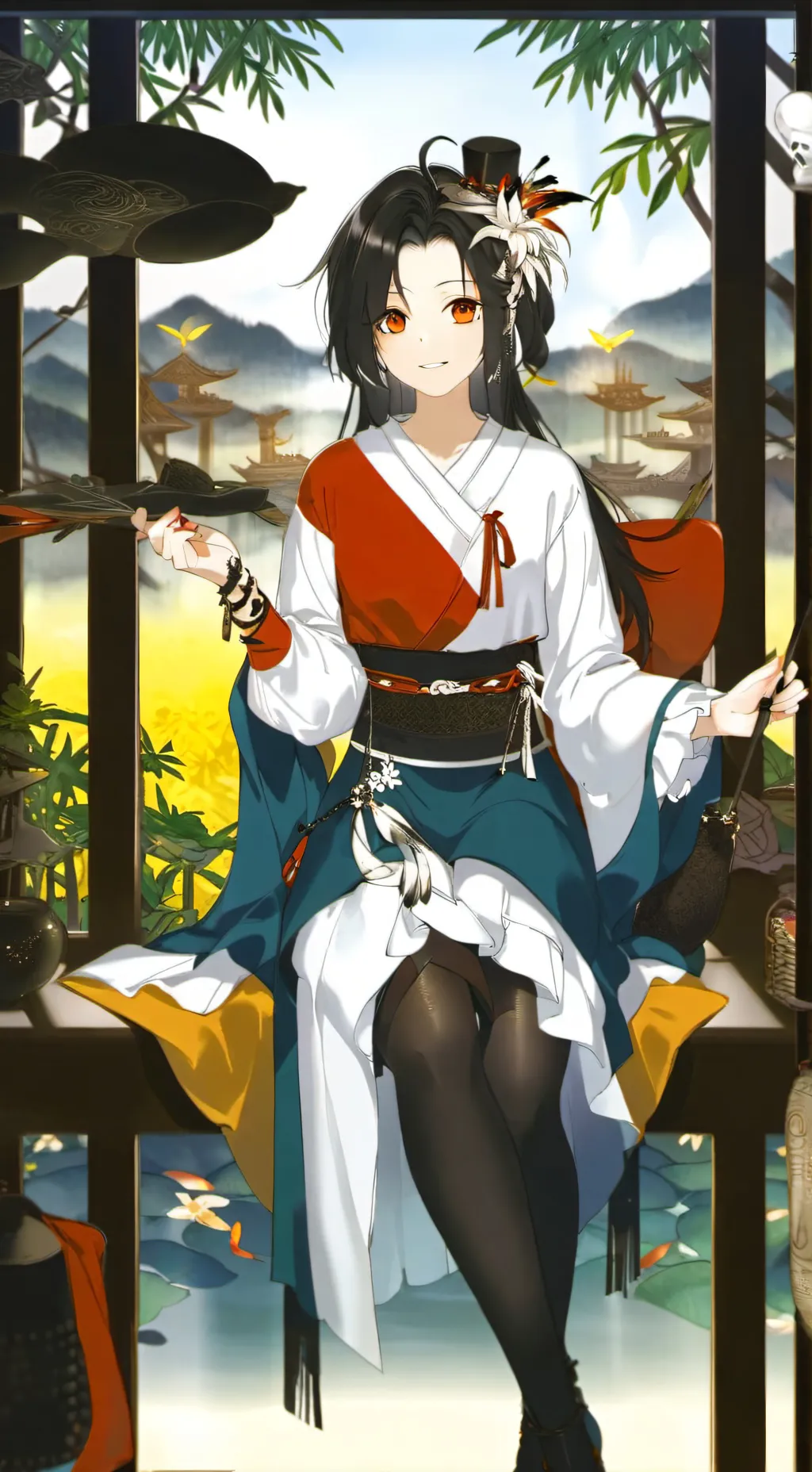 ai character: Demon slayer  background