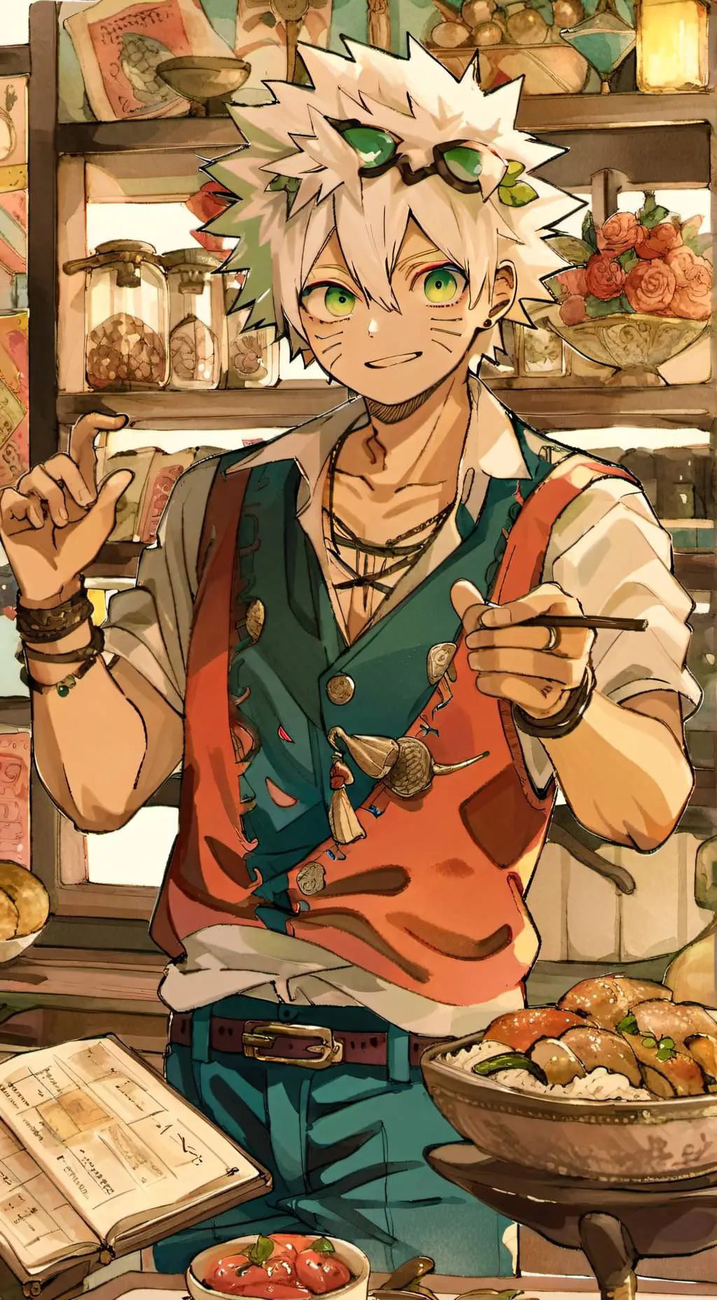 ai character: Mha flirt background