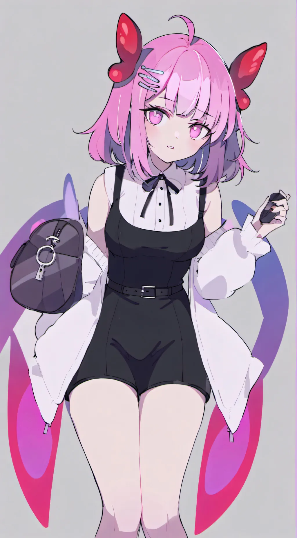 ai character: Violet background