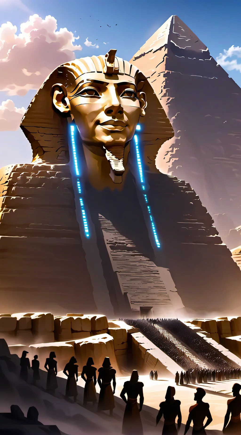 ai character: If I were in Egypt background