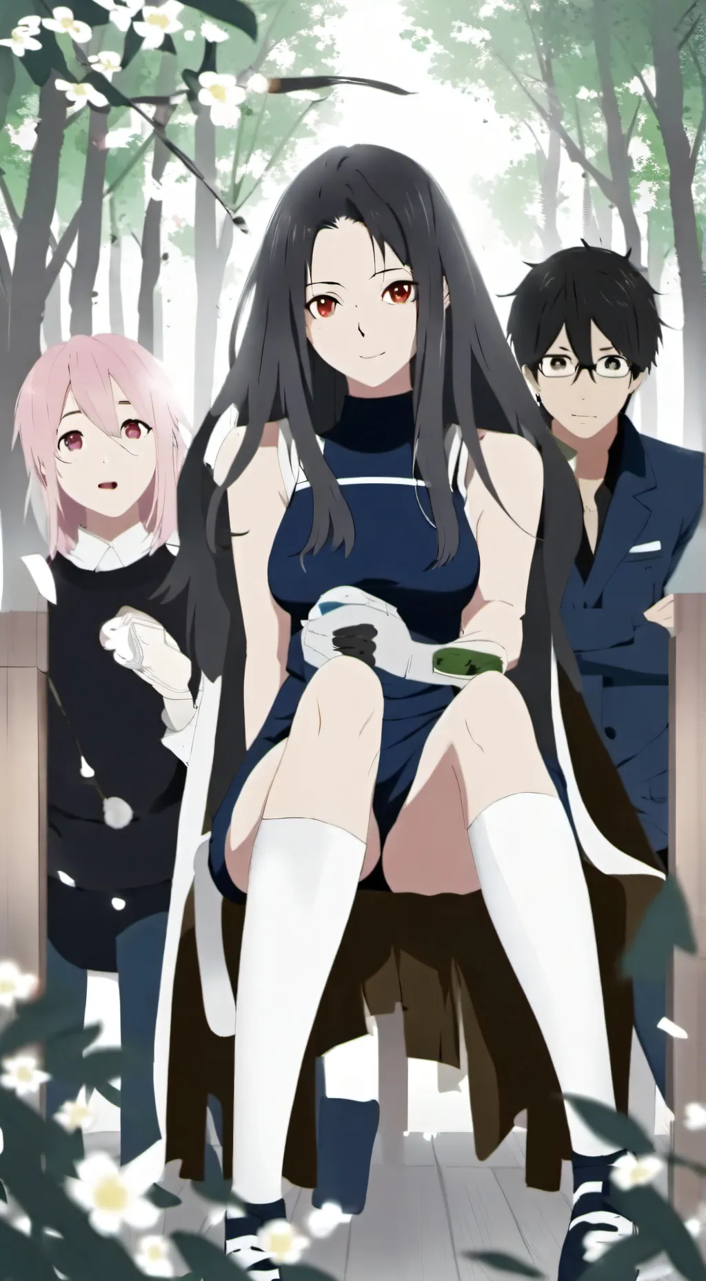 ai character: ella,amy,alex background