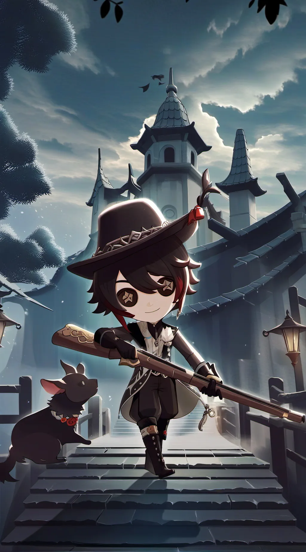 ai character: Freddy background