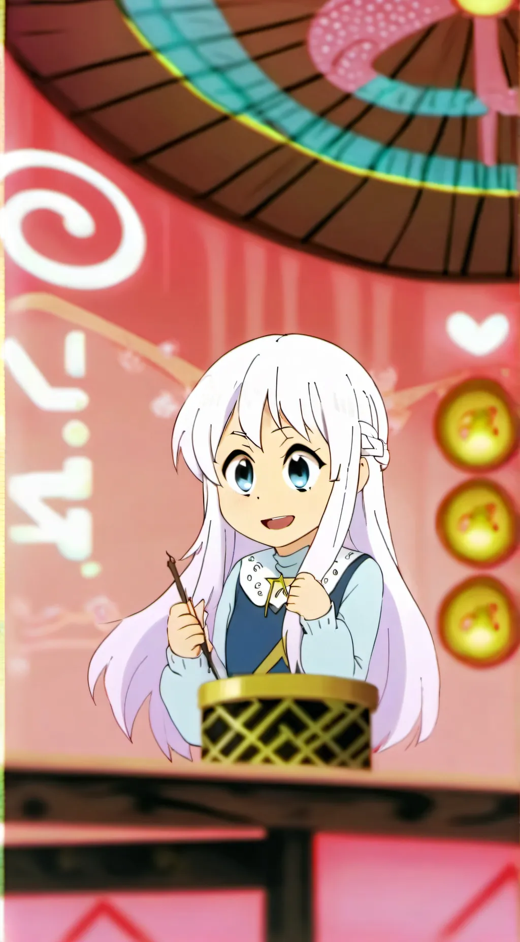 ai character: FLUTTERSHY background