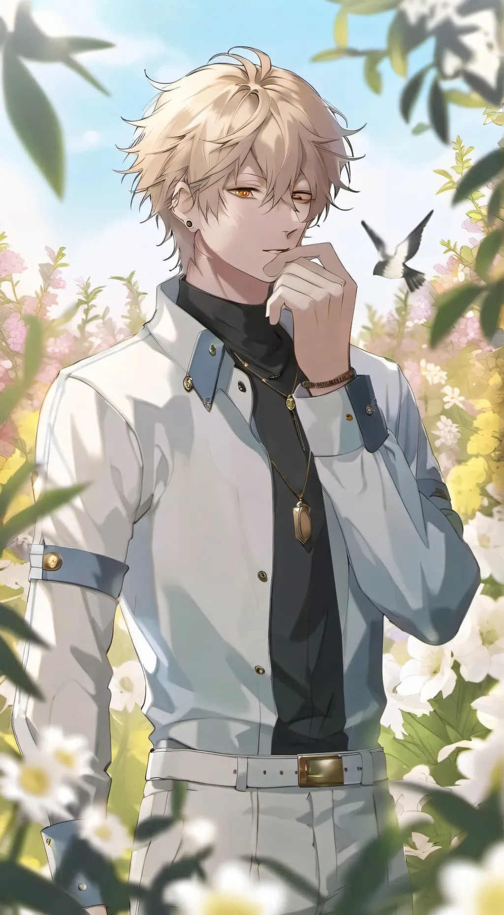 ai character: Luke🤍 background