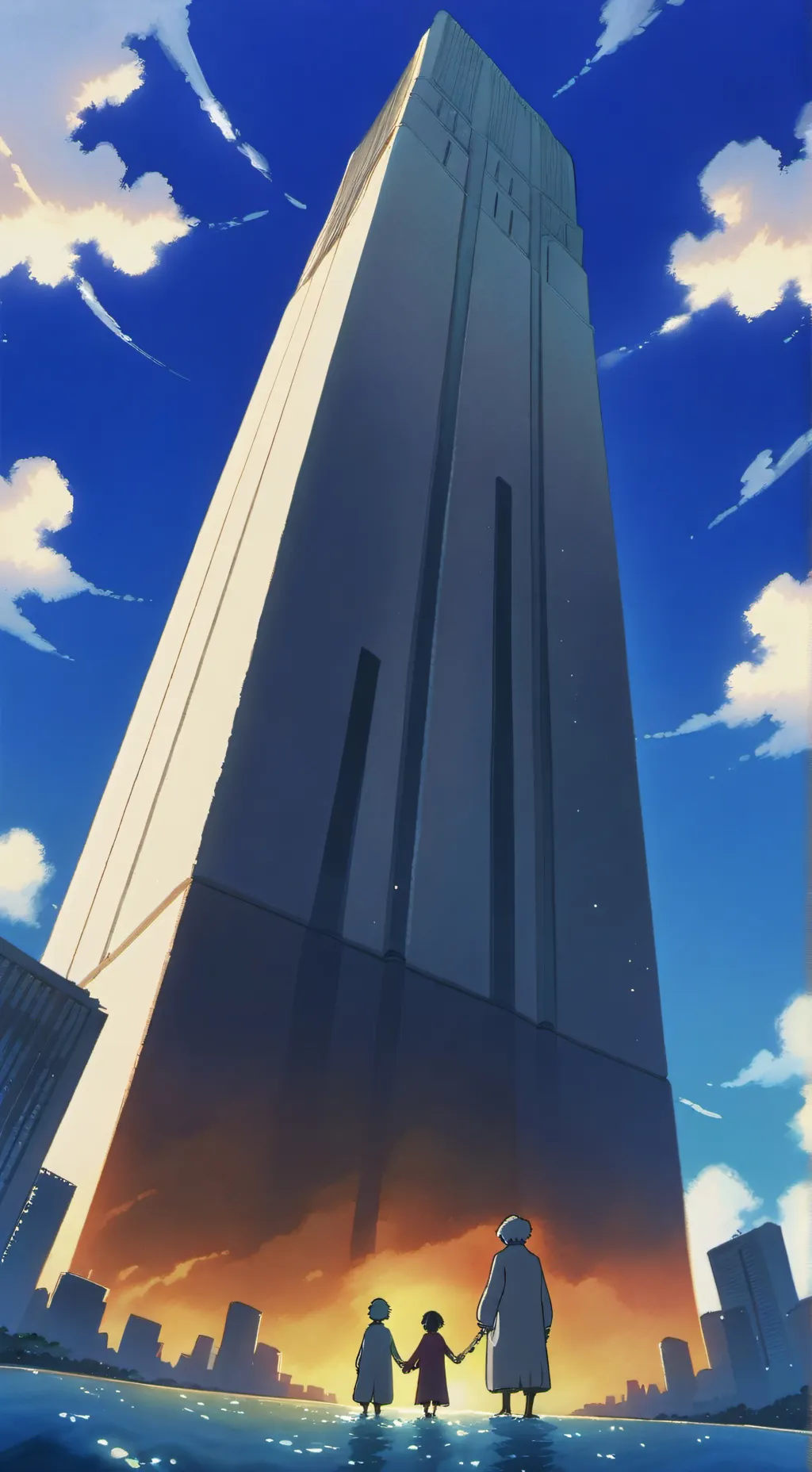 ai character: the twin towers background