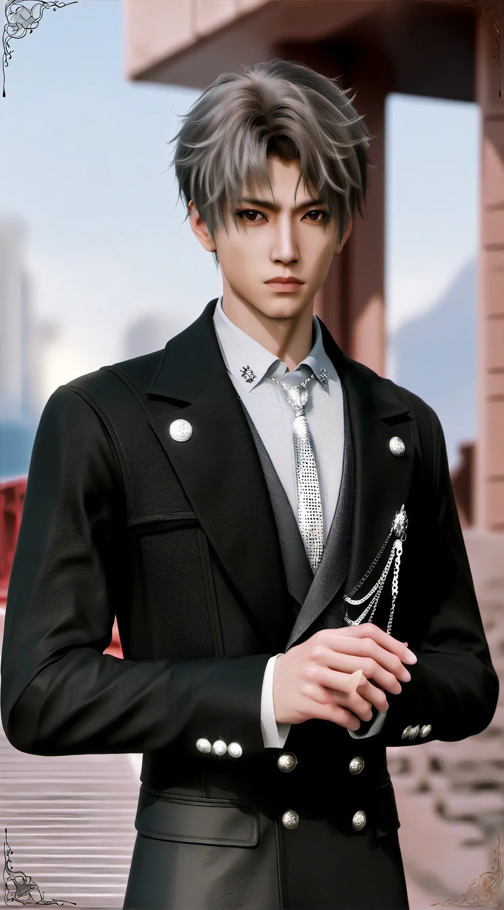 ai character: Макс background