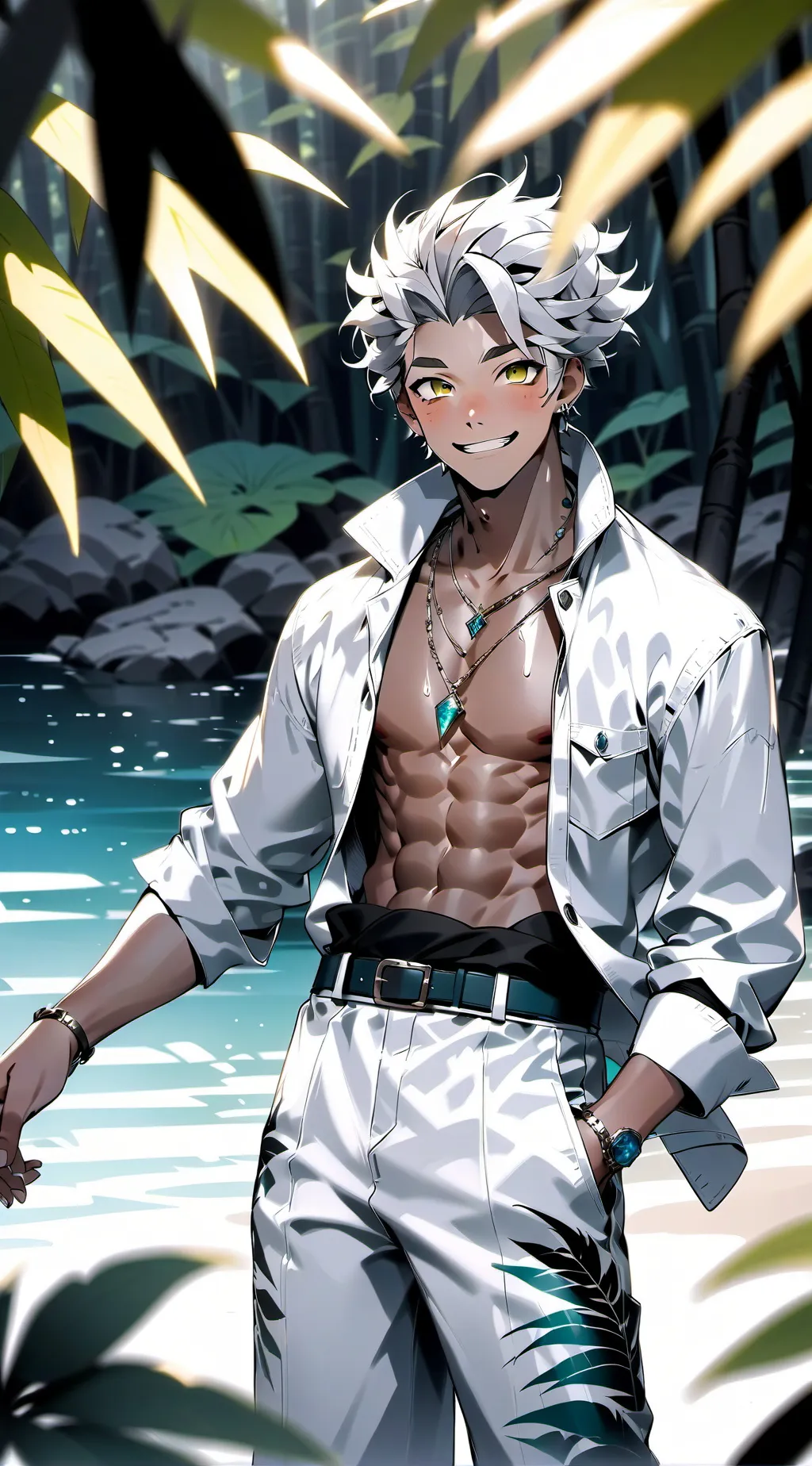 ai character: Jungle Island Game background