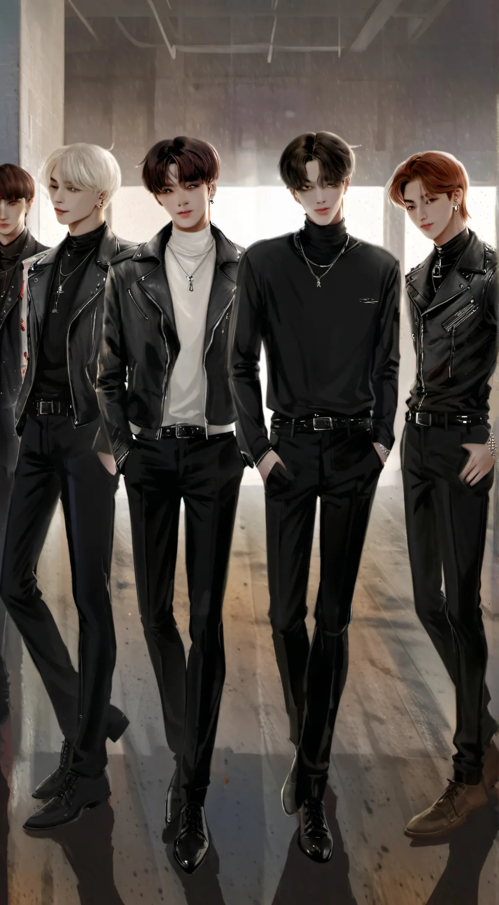 ai character: bts , danse background