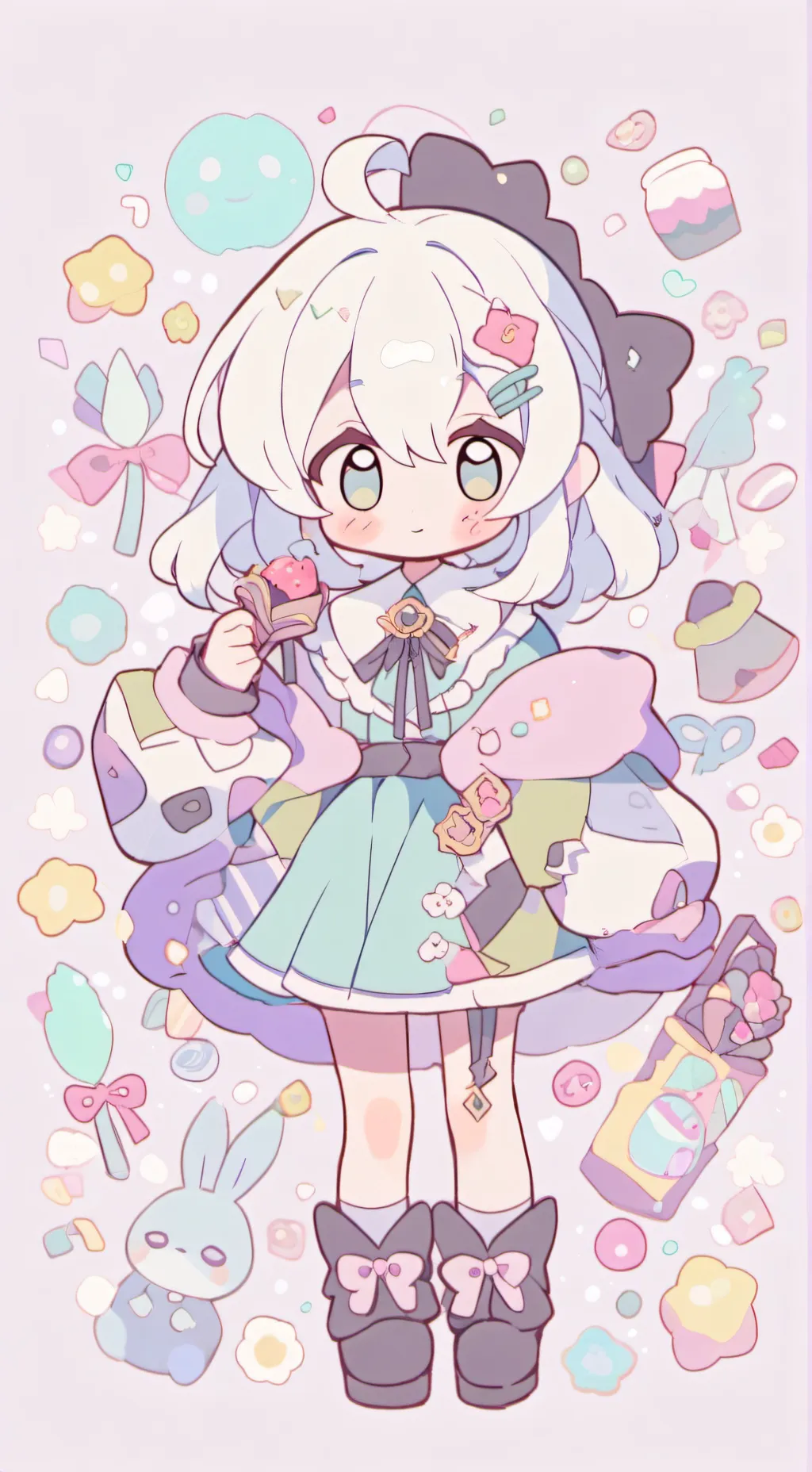 ai character: Gangle reacts background