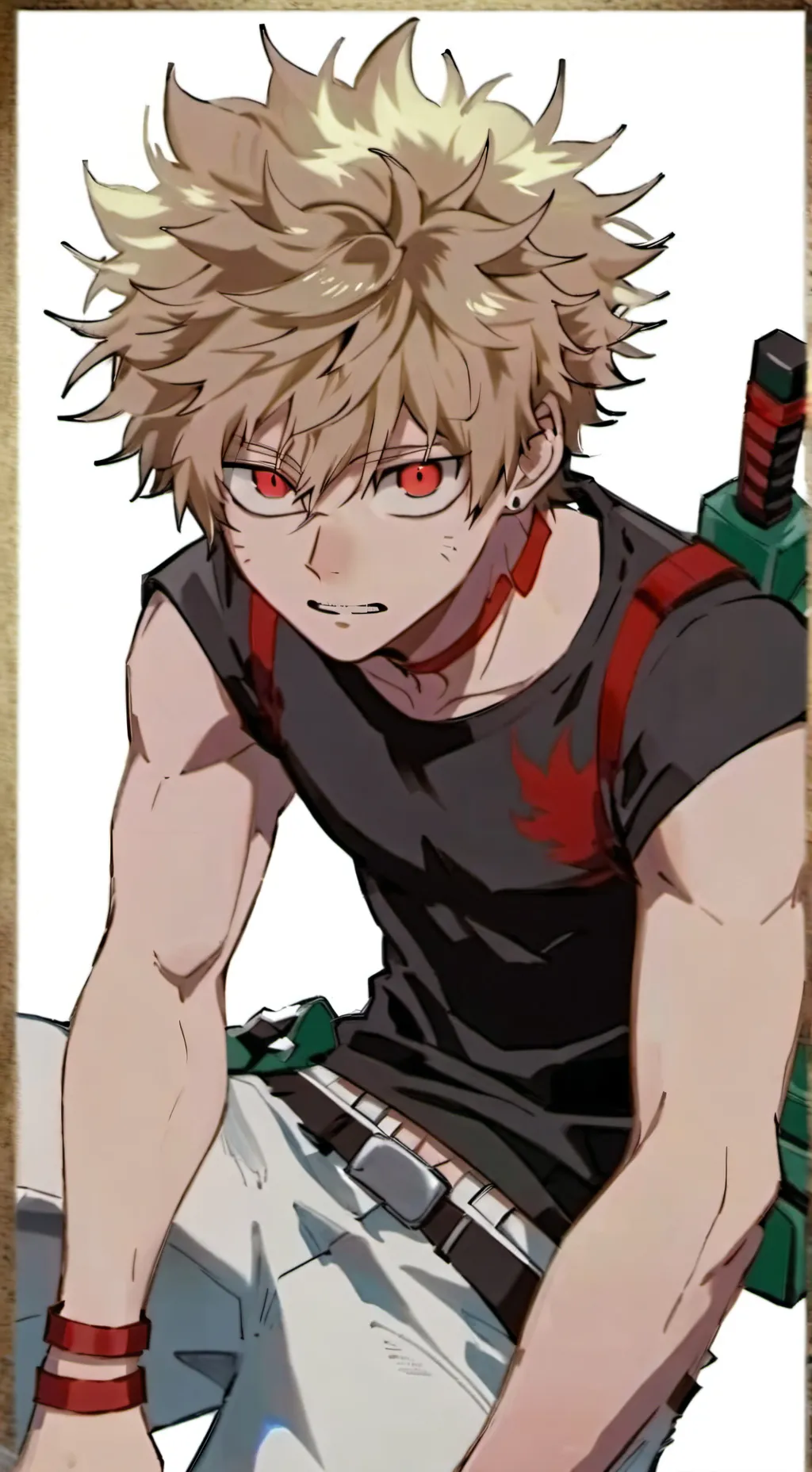 ai character: bakugo  background