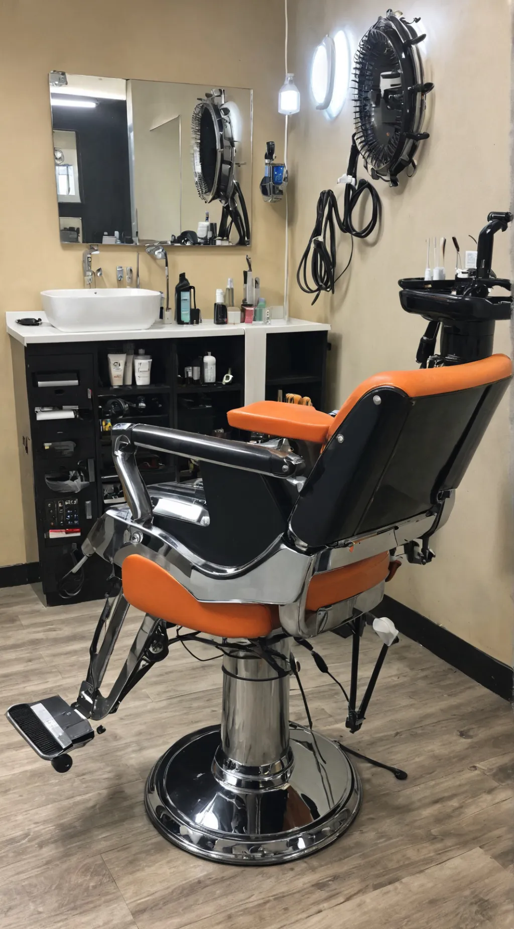 ai character: Hair Robot background