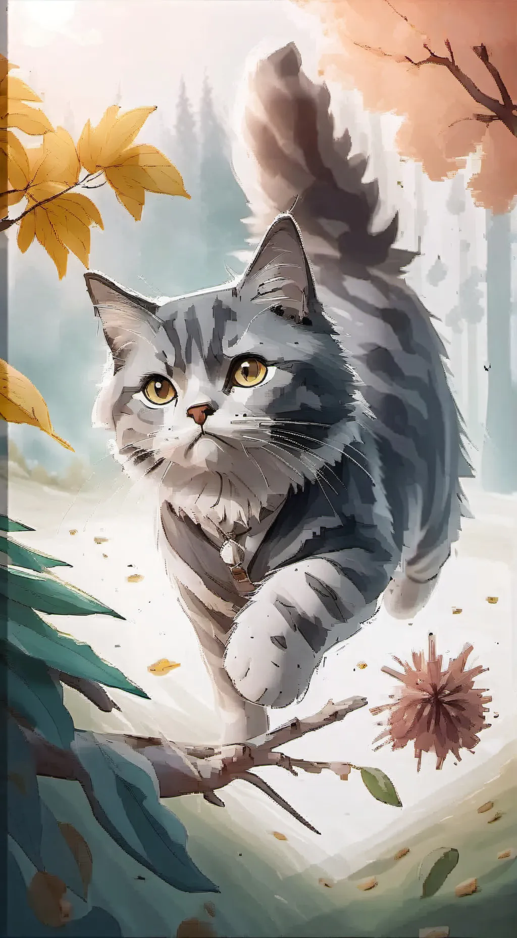 ai character: Gray.  background