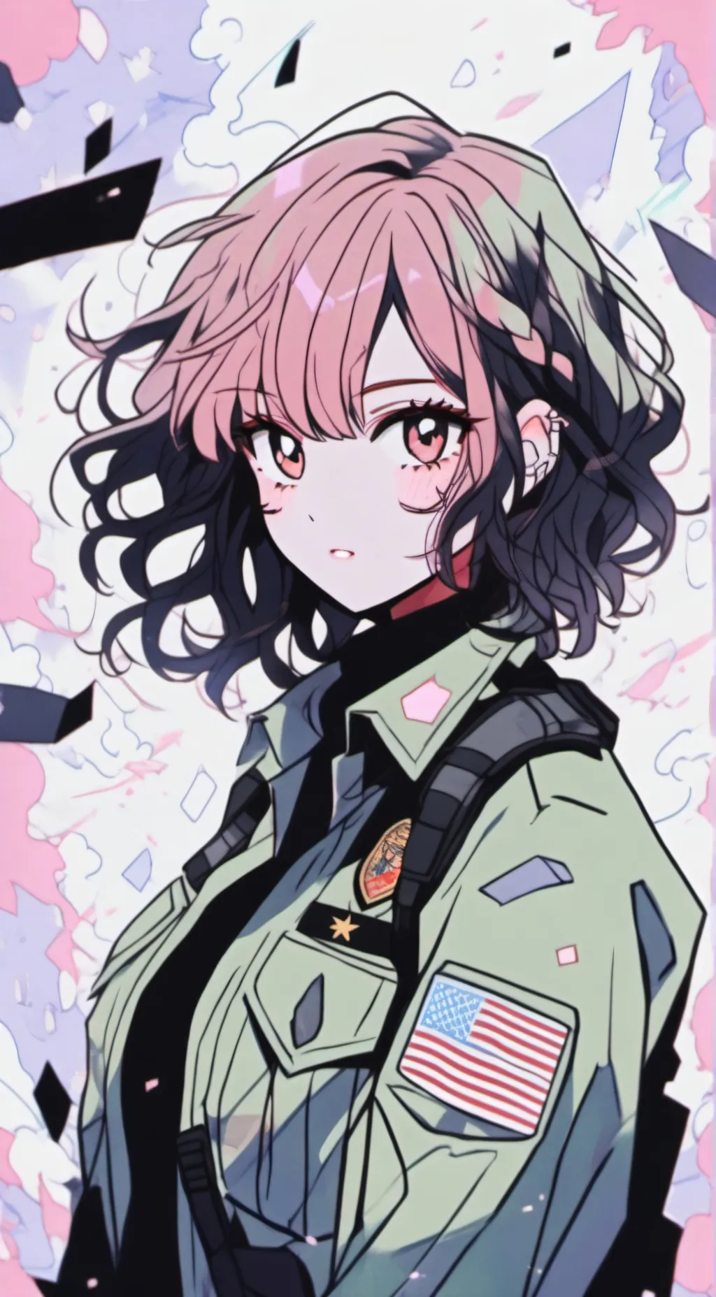 ai character: MHA MILITARY 😼 background