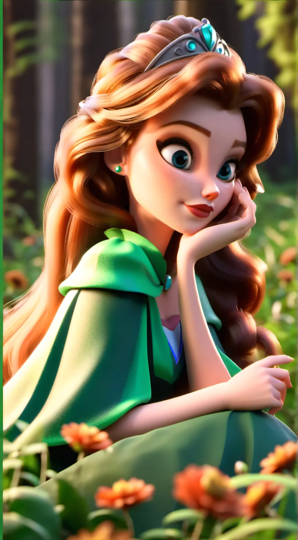 ai character: Sleeping Beauty  background