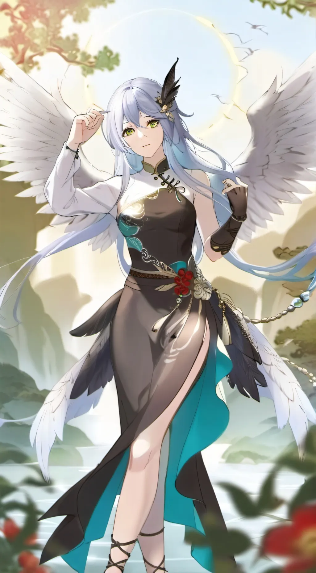 ai character: Cloud retainer background