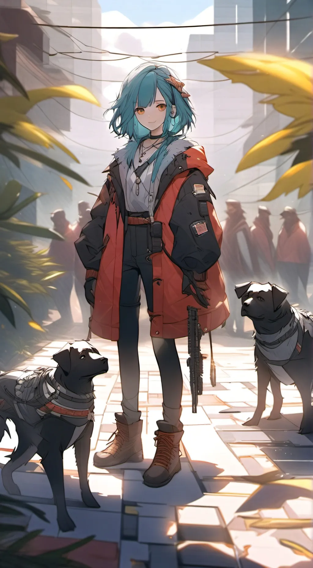 ai character: crystal  background