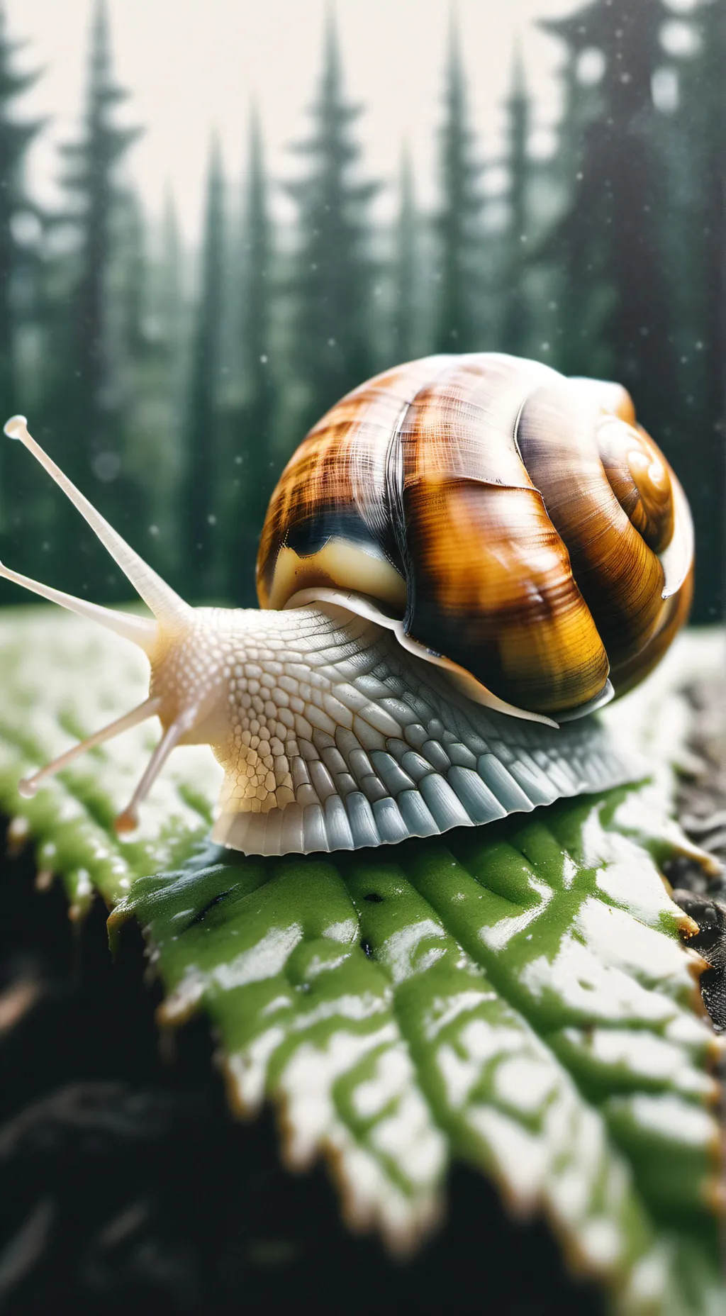 ai character: snail  background