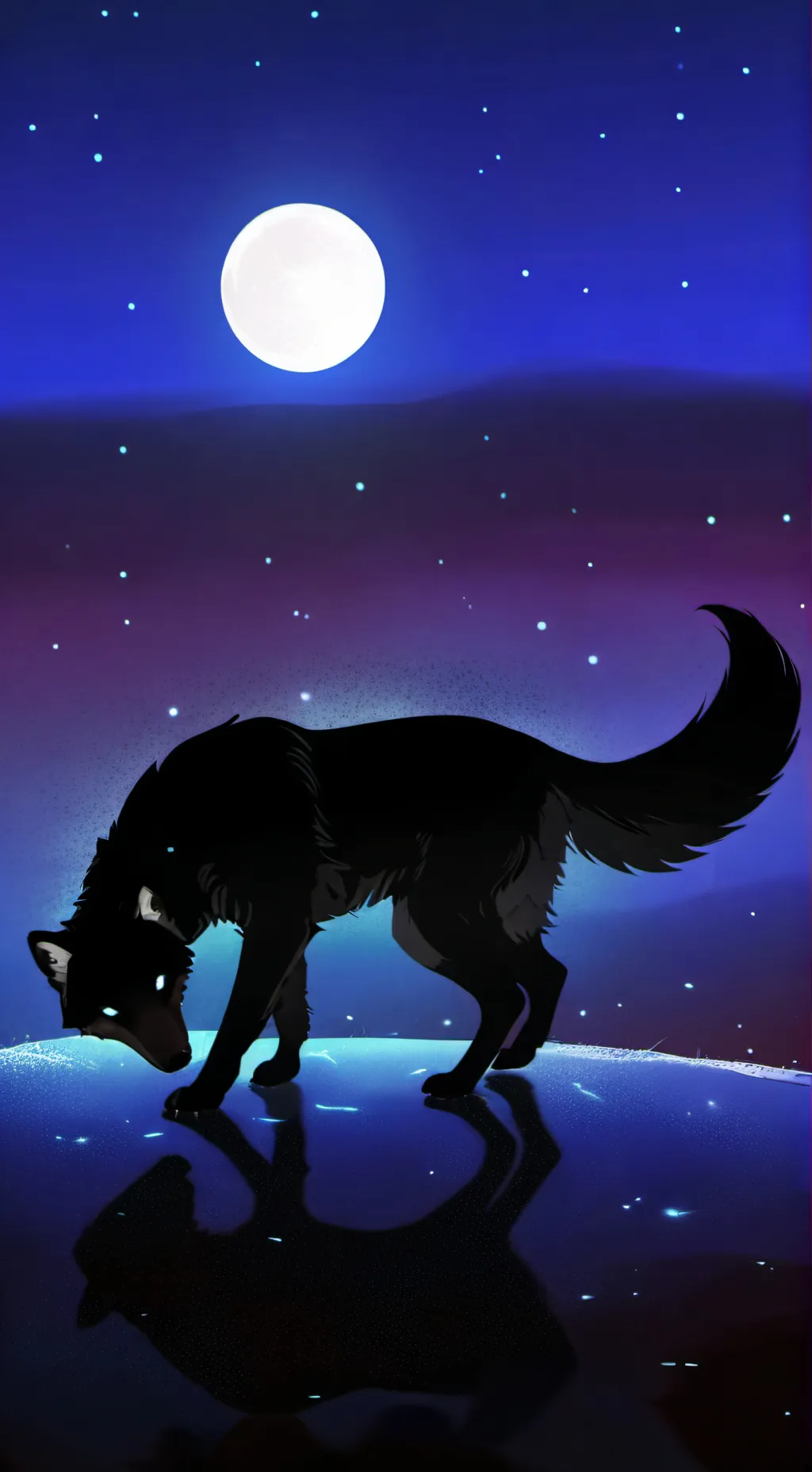 ai character: black  background