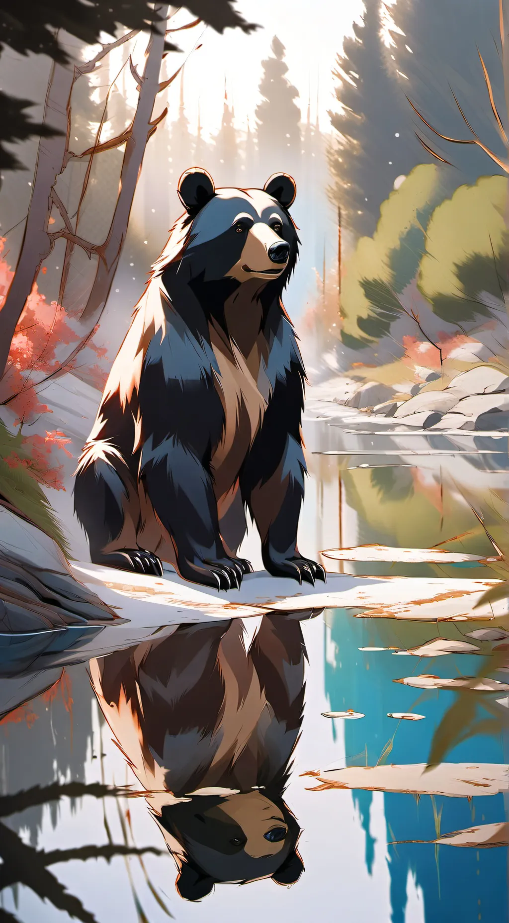 ai character: cocain bear background