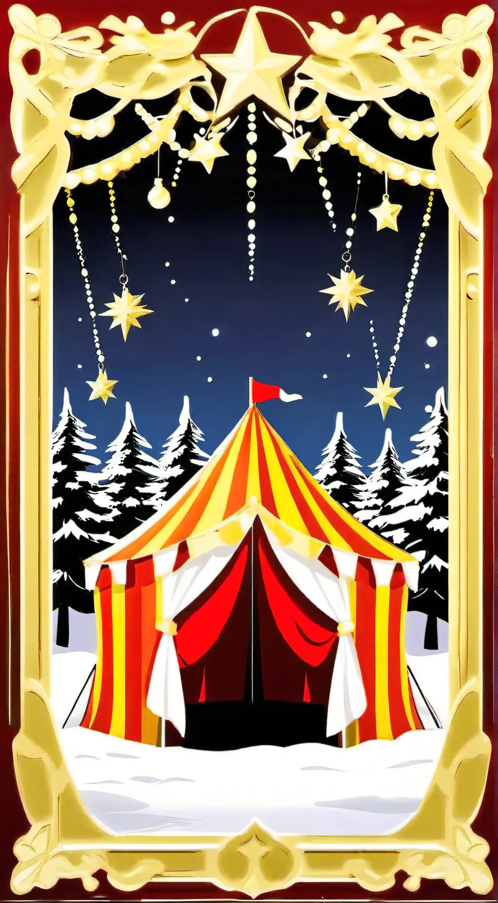 ai character: tadc cristmas! background