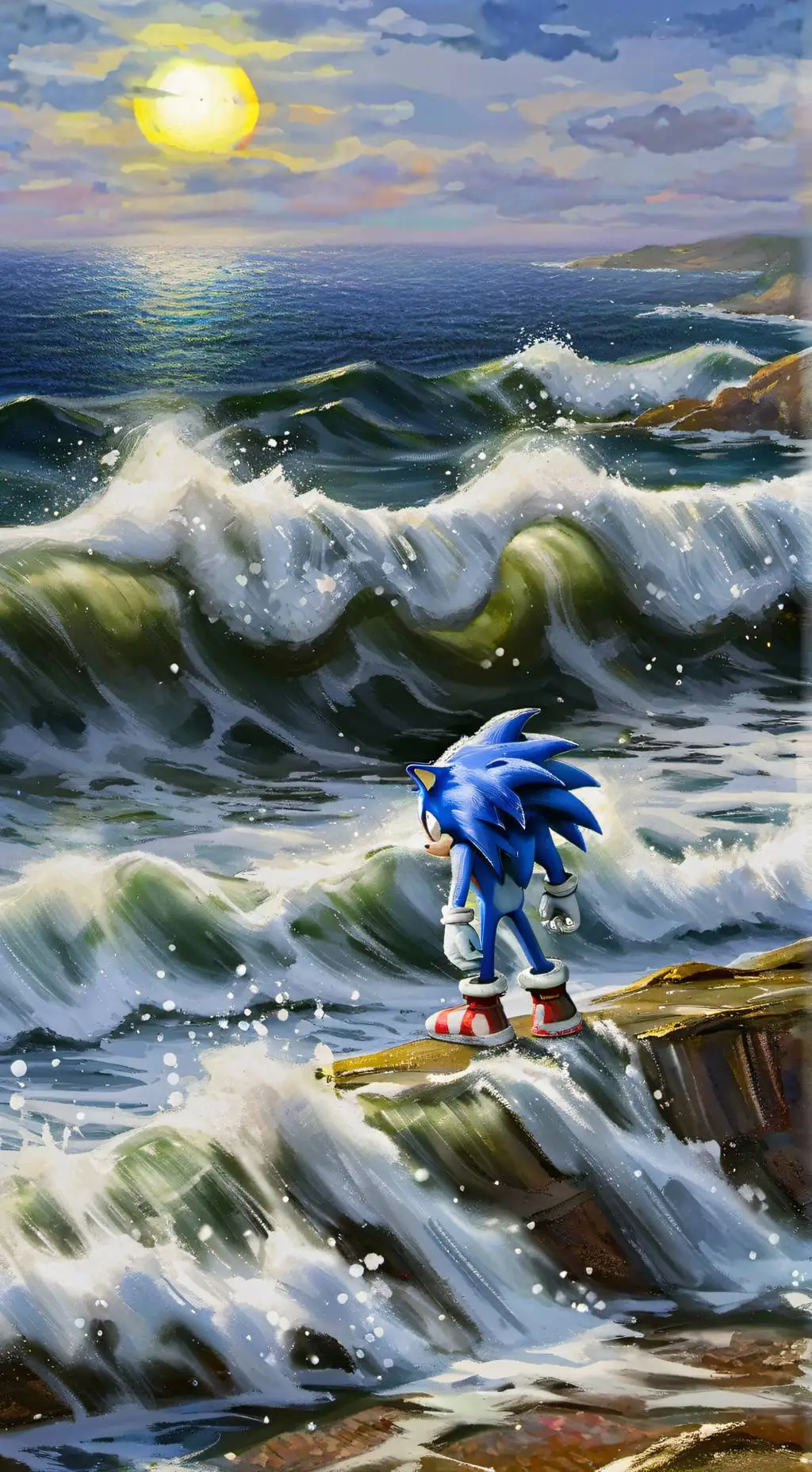 ai character: Sonic the hedgehog background