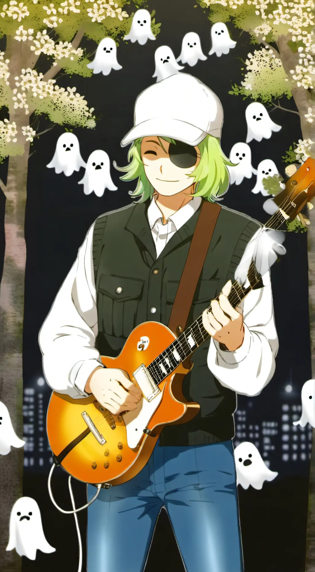 ai character: Ghost Garcello background