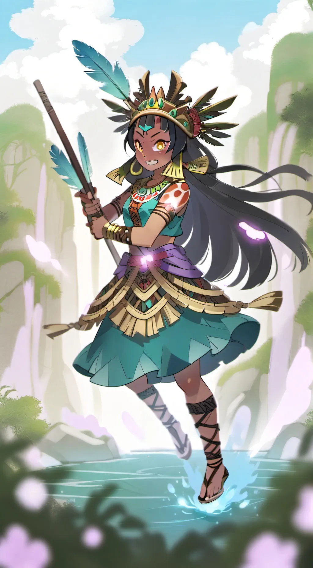 ai character: Queen nai background