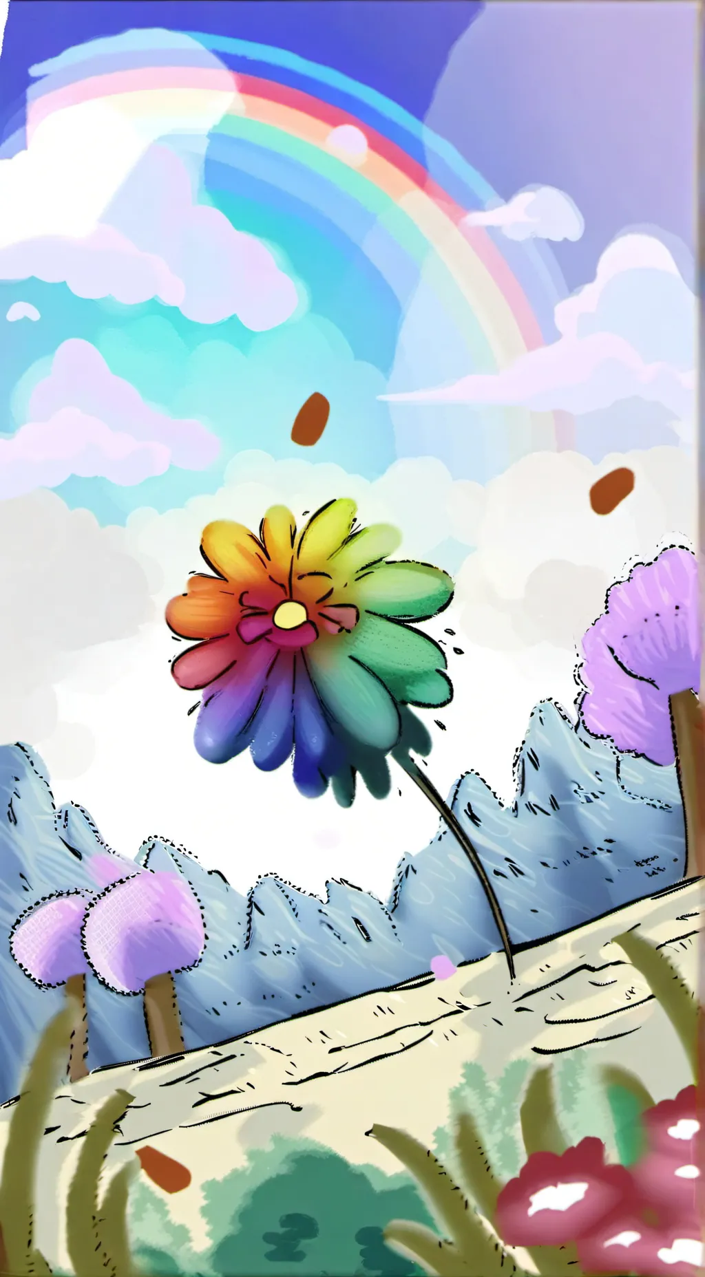 ai character: dandys world :D background