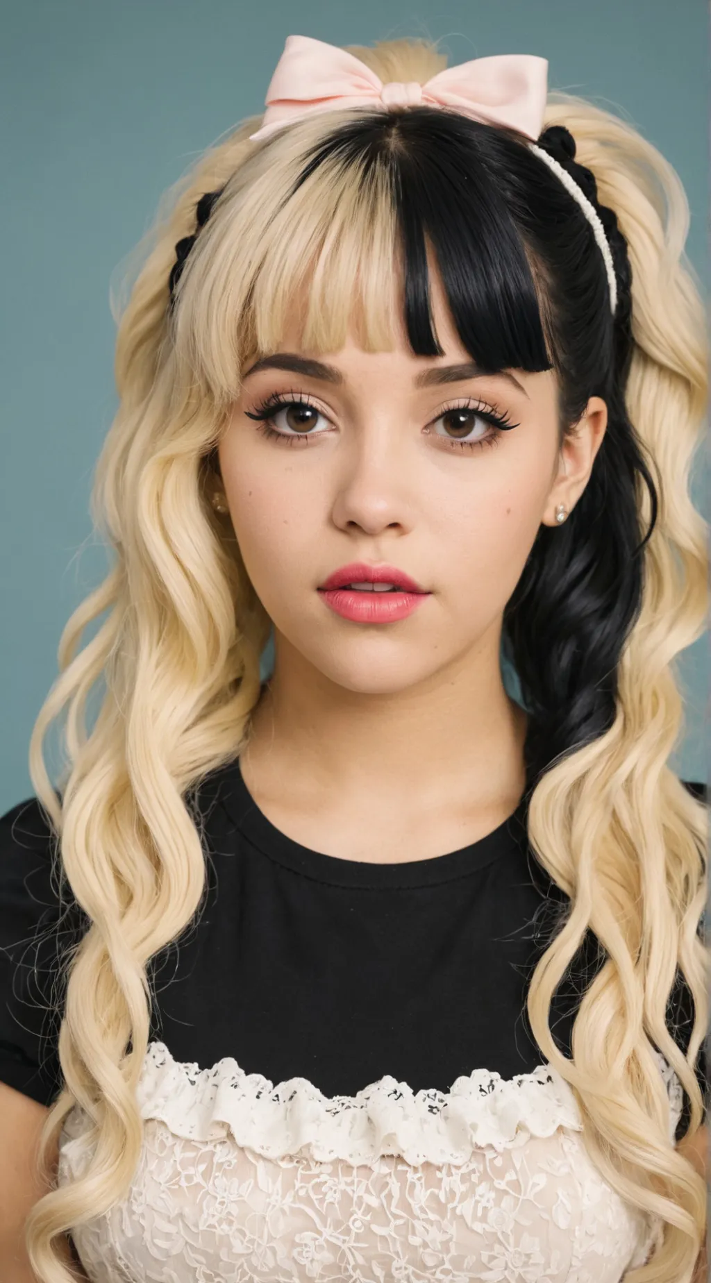 ai character: Melanie Martinez  background